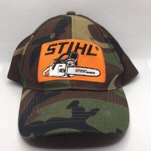 Stihl Chainsaws Camo Baseball Hat Cap Cotton Men’s Small Engines Yard Eq…